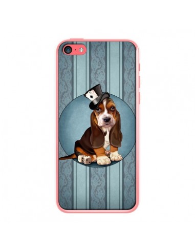 Coque Chien Dog Jeu Poket Cartes pour iPhone 5C - Maryline Cazenave