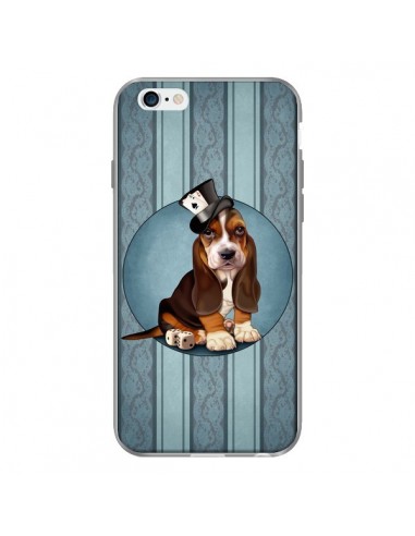 Coque Chien Dog Jeu Poket Cartes pour iPhone 6 - Maryline Cazenave