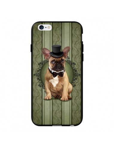 Coque Chien Dog Bulldog Noeud Papillon Chapeau pour iPhone 6 - Maryline Cazenave