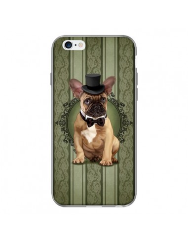 Coque Chien Dog Bulldog Noeud Papillon Chapeau pour iPhone 6 - Maryline Cazenave