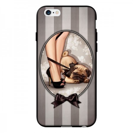 Coque Lady Noir Noeud Papillon Chien Dog Luxe pour iPhone 6 - Maryline Cazenave Coque Lady Noir Noeud Papillon Chien Dog Luxe pour iPhone 6 - Maryline Cazenave