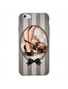 Coque Lady Noir Noeud Papillon Chien Dog Luxe pour iPhone 6 - Maryline Cazenave 2
