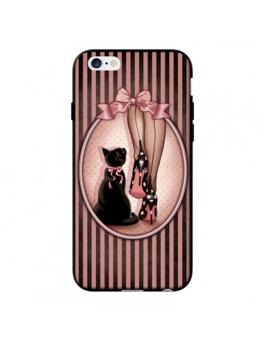 Coque Lady Chat Noeud Papillon Pois Chaussures pour iPhone 6 - Maryline Cazenave