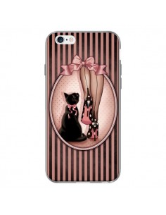 Coque Lady Chat Noeud Papillon Pois Chaussures pour iPhone 6 - Maryline Cazenave 2