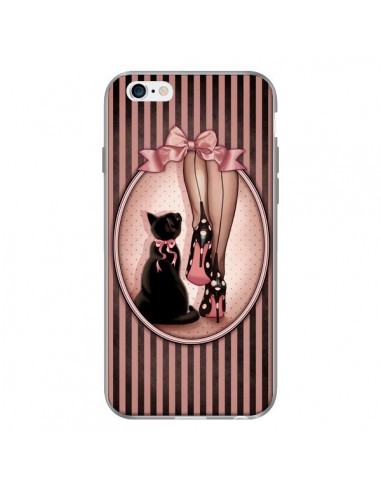 Coque Lady Chat Noeud Papillon Pois Chaussures pour iPhone 6 - Maryline Cazenave