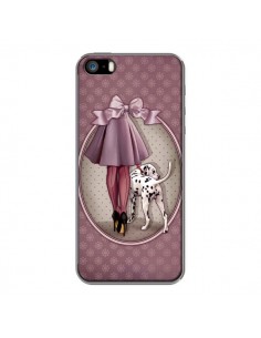 Coque Lady Chien Dog Dalmatien Robe Pois pour iPhone 5 et 5S - Maryline Cazenave 2
