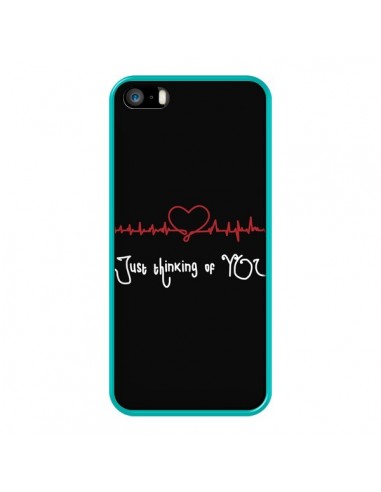 Coque Just Thinking of You Coeur Love Amour pour iPhone 5 et 5S - Julien Martinez