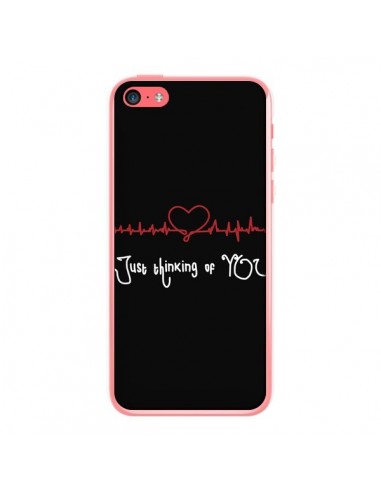 Coque Just Thinking of You Coeur Love Amour pour iPhone 5C - Julien Martinez