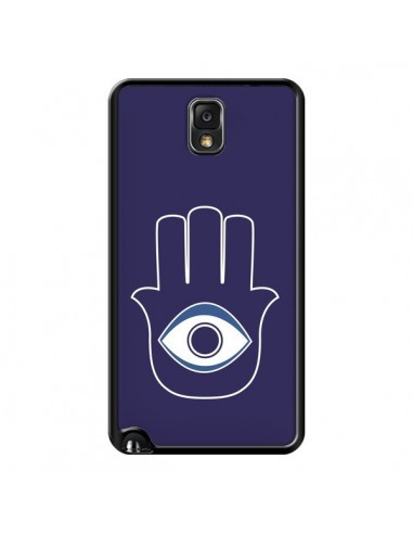 Coque Main de Fatma Oeil Bleu pour Samsung Galaxy Note IV - Laetitia