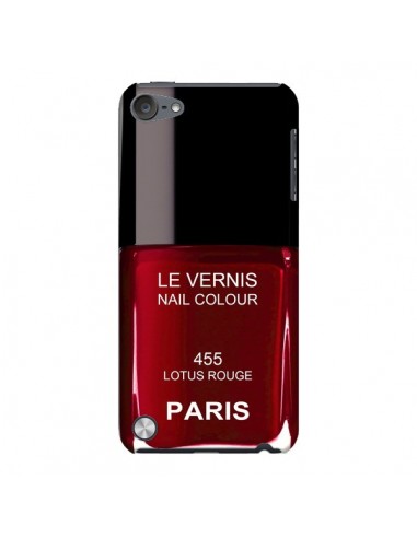 Coque Vernis Paris Lotus Rouge pour iPod Touch 5 - Laetitia