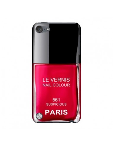 Coque Vernis Paris Suspicious Rouge pour iPod Touch 5 - Laetitia