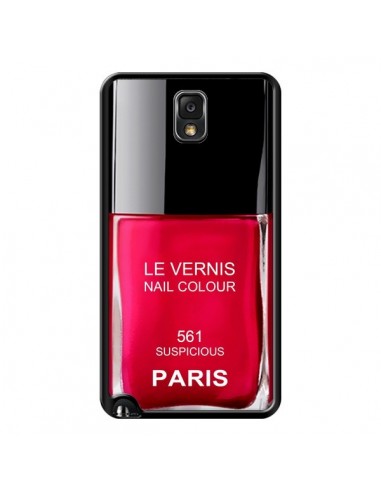 Coque Vernis Paris Suspicious Rouge pour Samsung Galaxy Note IV - Laetitia