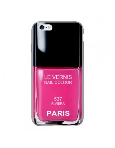 Coque Vernis Paris Riviera Rose pour iPhone 6 Plus - Laetitia