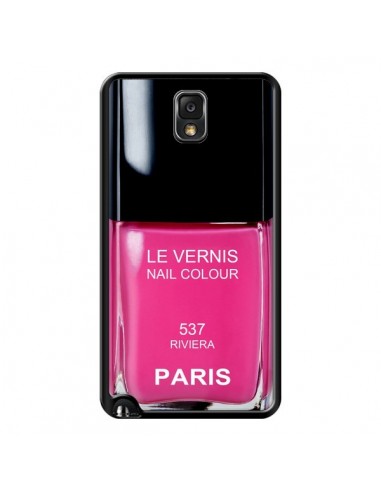 Coque Vernis Paris Riviera Rose pour Samsung Galaxy Note IV - Laetitia