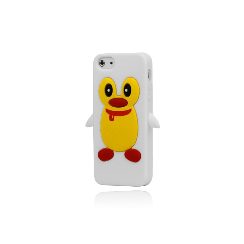 Coque Pengouin en Silicone pour iPhone 5