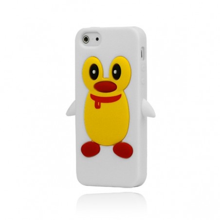 Coque Pengouin en Silicone pour iPhone 5