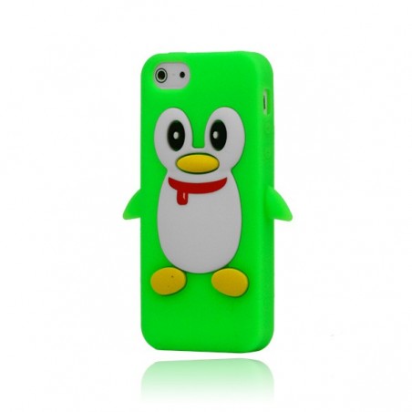 Coque Pengouin en Silicone pour iPhone 5