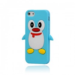 Coque Pengouin en Silicone pour iPhone 5