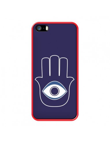 Coque Main de Fatma Oeil Bleu pour iPhone 5 et 5S - Laetitia