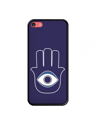 Coque Main de Fatma Oeil Bleu pour iPhone 5C - Laetitia