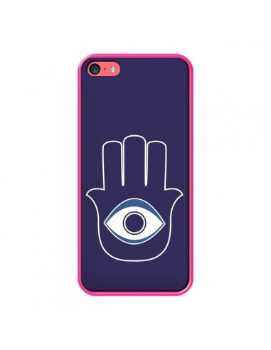 Coque Main de Fatma Oeil Bleu pour iPhone 5C - Laetitia