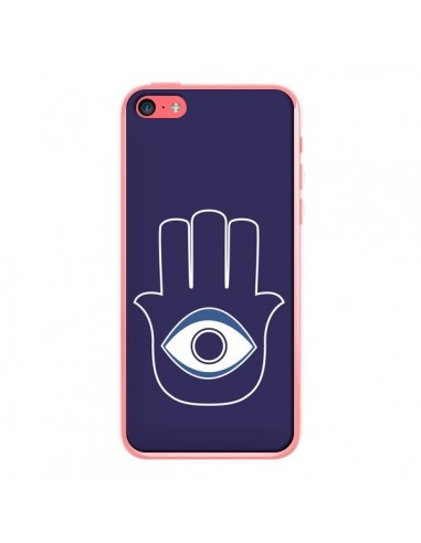 Coque Main de Fatma Oeil Bleu pour iPhone 5C - Laetitia