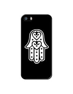 Coque Main de Fatma Oeil Noir pour iPhone 5 et 5S - Laetitia