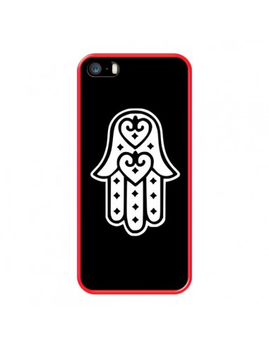 Coque Main de Fatma Oeil Noir pour iPhone 5 et 5S - Laetitia