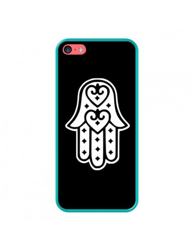 Coque Main de Fatma Oeil Noir pour iPhone 5C - Laetitia