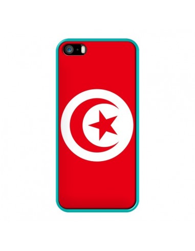 Coque Drapeau Tunisie Tunisien pour iPhone 5 et 5S - Laetitia