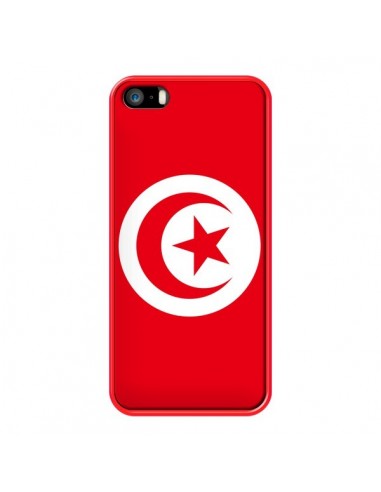Coque Drapeau Tunisie Tunisien pour iPhone 5 et 5S - Laetitia