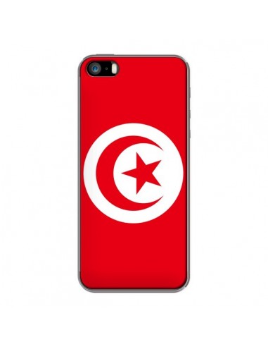 Coque Drapeau Tunisie Tunisien pour iPhone 5 et 5S - Laetitia