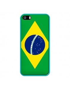Coque Drapeau Brésil Brésilien pour iPhone 5 et 5S - Laetitia 2