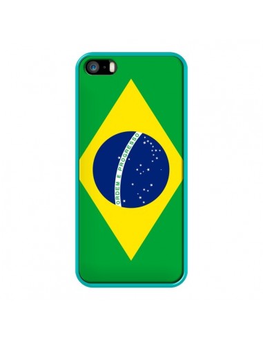 Coque Drapeau Brésil Brésilien pour iPhone 5 et 5S - Laetitia