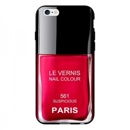 Coque Vernis Paris Suspicious Rouge pour iPhone 6 - Laetitia Coque Vernis Paris Suspicious Rouge pour iPhone 6 - Laetitia
