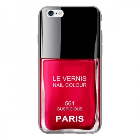 Coque Vernis Paris Suspicious Rouge pour iPhone 6 - Laetitia Coque Vernis Paris Suspicious Rouge pour iPhone 6 - Laetitia
