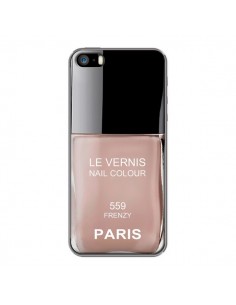 Coque Vernis Paris Frenzy Beige pour iPhone 5 et 5S - Laetitia 2
