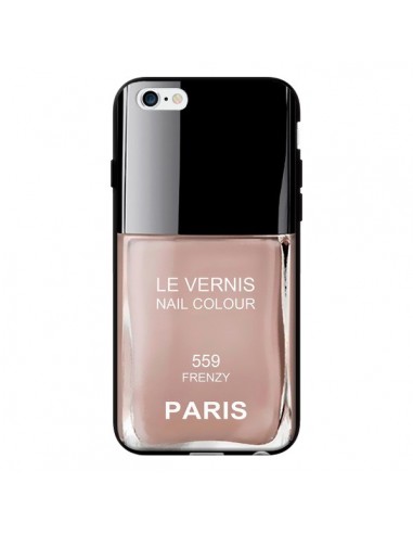 Coque Vernis Paris Frenzy Beige pour iPhone 6 - Laetitia