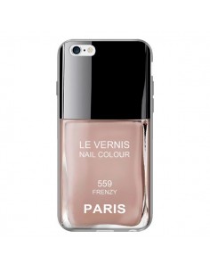 Coque Vernis Paris Frenzy Beige pour iPhone 6 - Laetitia 2