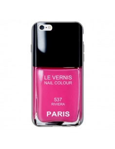Coque Vernis Paris Riviera Rose pour iPhone 6 - Laetitia 2