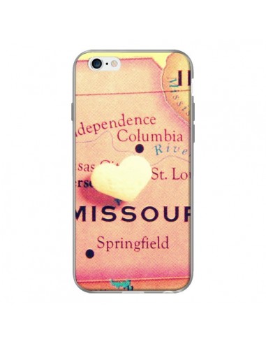 Coque Carte Map Missouri Cur pour iPhone 6 Plus - R Delean