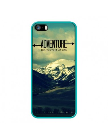Coque Adventure the pursuit of life Montagnes Ski Paysage pour iPhone 5 et 5S - R Delean