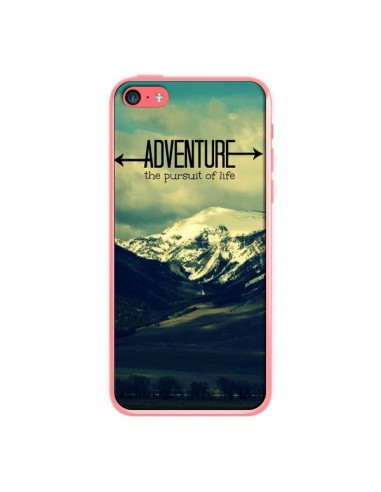 Coque Adventure the pursuit of life Montagnes Ski Paysage pour iPhone 5C - R Delean