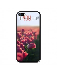 Coque Coque Be you Tiful Tulipes pour iPhone 5 et 5S - R Delean