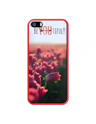 Coque Coque Be you Tiful Tulipes pour iPhone 5 et 5S - R Delean