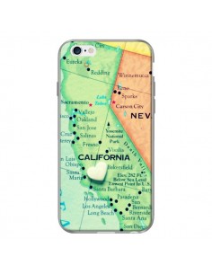 Coque Carte Map Californie pour iPhone 6 - R Delean 2