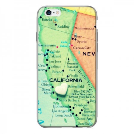 Coque Carte Map Californie pour iPhone 6 - R Delean