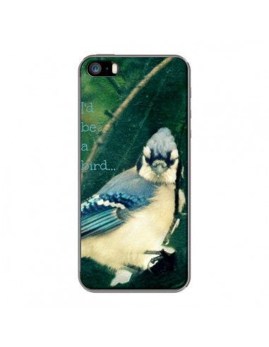 Coque I'd be a bird Oiseau pour iPhone 5 et 5S - R Delean