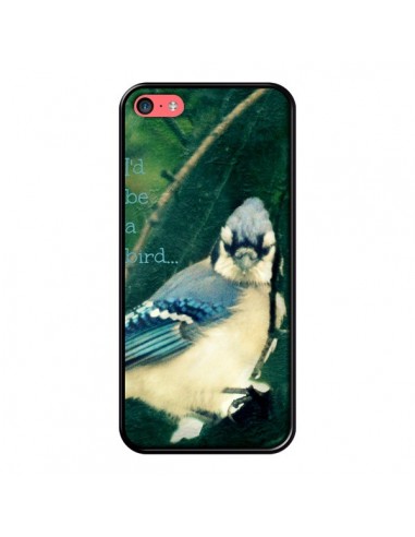 Coque I'd be a bird Oiseau pour iPhone 5C - R Delean