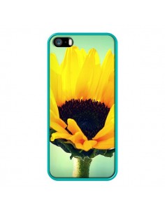 Coque Tournesol Zoom Fleur pour iPhone 5 et 5S - R Delean 2